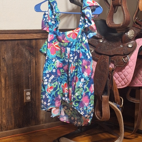 Emily Wonder Sandra Embroidered Tropical Tank - Picture 3 of 5